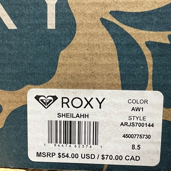 Roxy Womens Sheilahh Sneakers White, Size 8.5 M - Picture 6 of 6